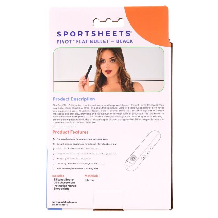 Vibreur Balle Rechargeable Freed Sportsheets Pivot Noir 2