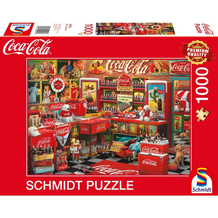 Schmidt Spiele Puzzle Coca Cola Nostalgie 1000 Pièces, Paysage Magnifique à Reconstituer, Dès 14 Ans Schmidt Spiele Puzzle Coca Cola Nostalgie 1000 Pièces, Paysage Magnifique à Reconstituer, Dès 14 Ans