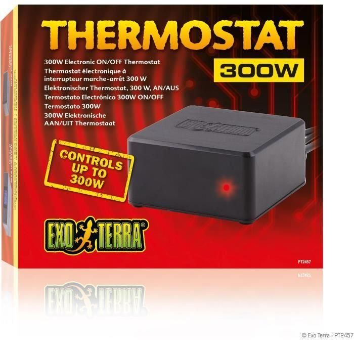 Thermostat électronique pour terrarium - EXO TERRA - Interrupteur marche-arret - 300W 0 Thermostat électronique pour terrarium - EXO TERRA - Interrupteur marche-arret - 300W 0