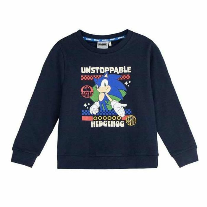 Sweat-shirt Enfant Sonic Bleu foncé 3