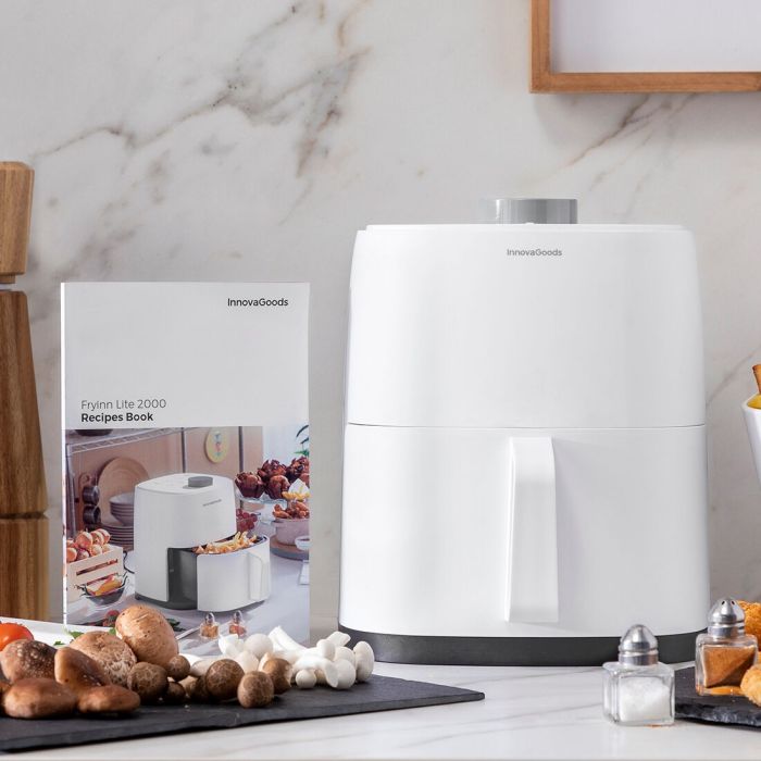 Friteuse à Air InnovaGoods Fryinn Lite 2000 Blanc 1200 W 2 L 10 Friteuse à Air InnovaGoods Fryinn Lite 2000 Blanc 1200 W 2 L 10