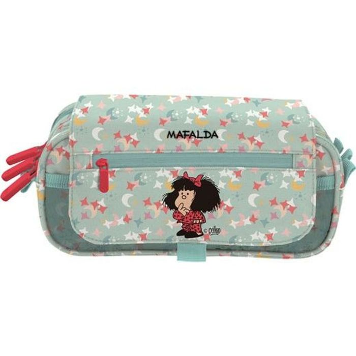 Trousse Fourre-Tout Triple Mafalda Multicouleur 23 x 10 x 10 cm
