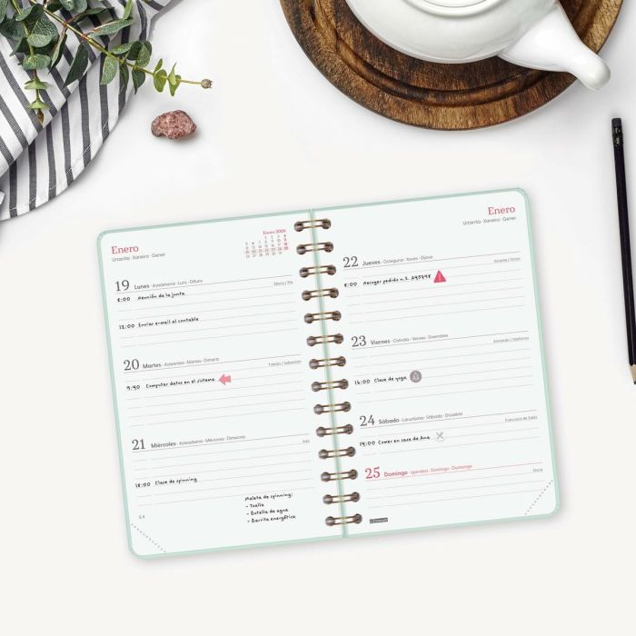 Agenda Finocam Alma Menthe 11,7 x 18,1 cm 2026 6