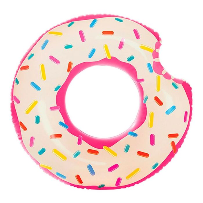Roue gonflable Intex Donut Rose 107 x 99 x 23 cm (12 Unités) 4