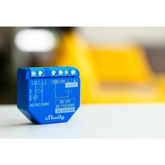 Prise Intelligente Shelly PLUS 1 100 - 240 V 16 A 8