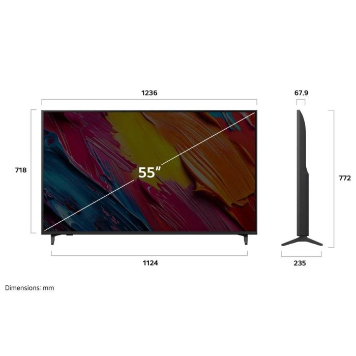 TV intelligente LG 55QNED70A6A.AEU 4K Ultra HD 55" QLED 4