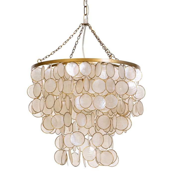Suspension Home ESPRIT Beige Doré Métal Nacre noire 50 W 40 x 40 x 48 cm 1