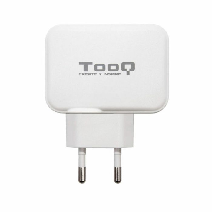 Chargeur Voiture Mur TooQ TQWC-2SC02WT Blanc 27 W 1 Chargeur Voiture Mur TooQ TQWC-2SC02WT Blanc 27 W 1