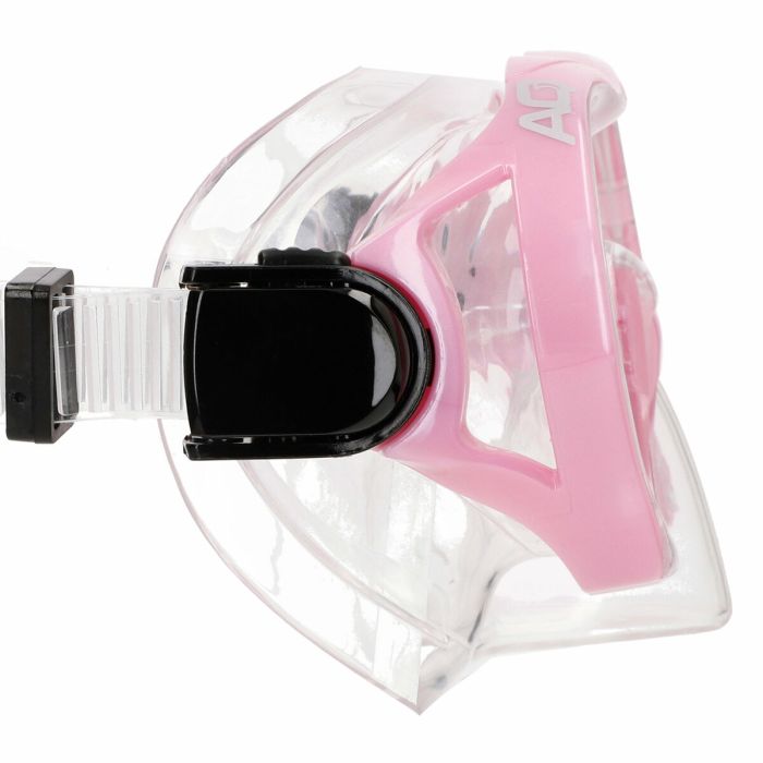 Masque de Plongée avec Tube AquaSport Bleu Rose (6 Unités) 3