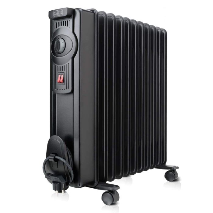 Radiateur à Huile (11 modules) Black & Decker BXRA2000E Noir 2000 W 12 Radiateur à Huile (11 modules) Black & Decker BXRA2000E Noir 2000 W 12