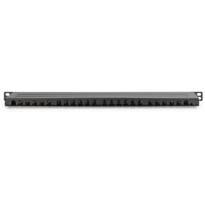 DIGITUS Patchpanel 0,5HE 24-Port Cat6 geschirmt schwarz 3