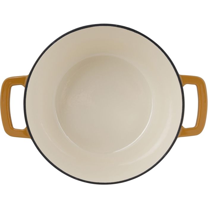 Cocotte avec couvercle - COSY & TRENDY - FONTESTIC - Fonte émaillée- Ø24 cm - 4,6 L - Tous feux dont induction - Ambre 1