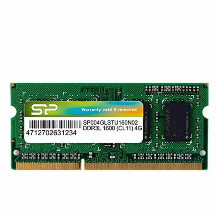 Mémoire RAM Silicon Power SP004GLSTU160N02 4 GB DDR3L PC3-12800 0 Mémoire RAM Silicon Power SP004GLSTU160N02 4 GB DDR3L PC3-12800 0