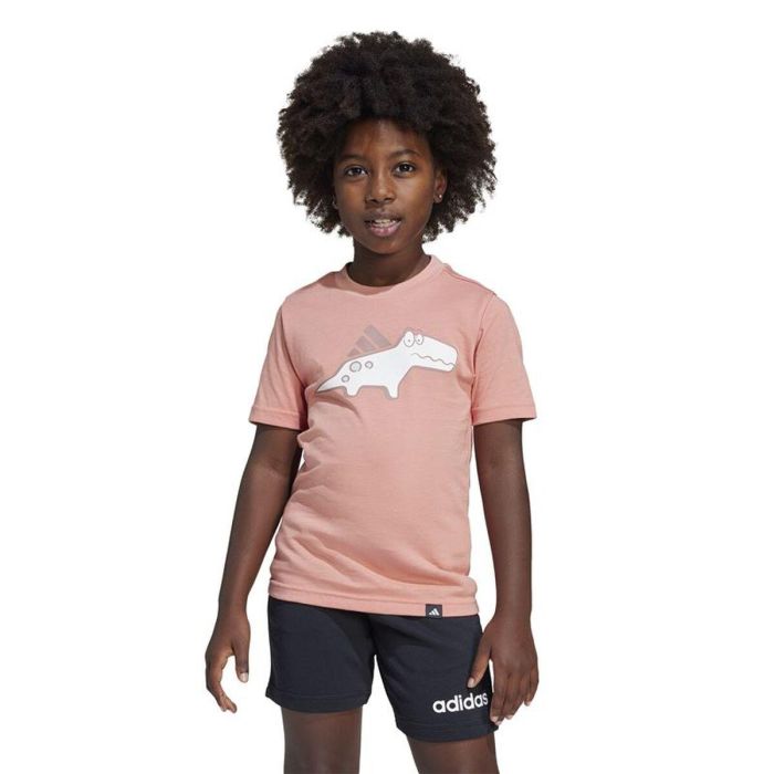 T shirt à manches courtes Enfant Adidas Lk Adrpt Marron XL 5 T shirt à manches courtes Enfant Adidas Lk Adrpt Marron XL 5