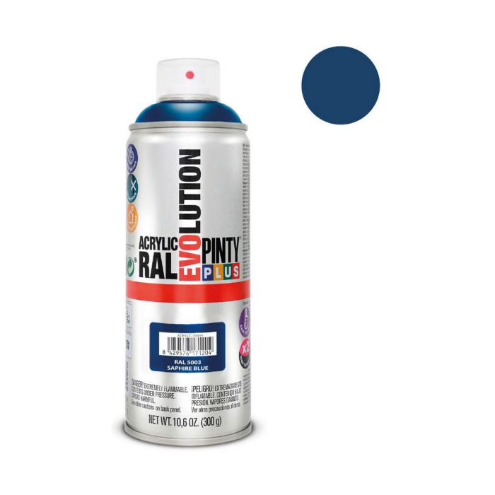Peinture en spray Pintyplus Evolution RAL 5003 400 ml Saphir 1