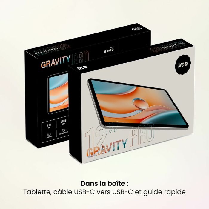 Tablette SPC GRAVITY 6 PRO 12" UNISOC T606 6 GB RAM 256 GB Blanc Gris Argenté 2