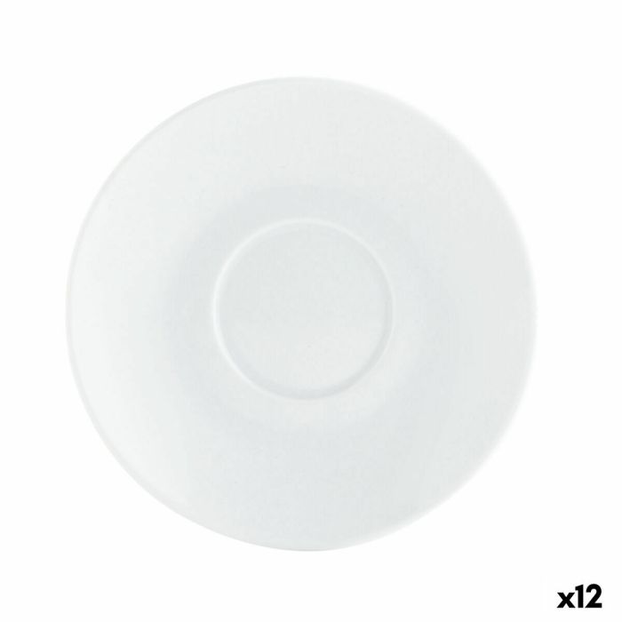 Assiette Quid Basic Café Céramique Blanc (12,5 cm) (Pack 12x) 2