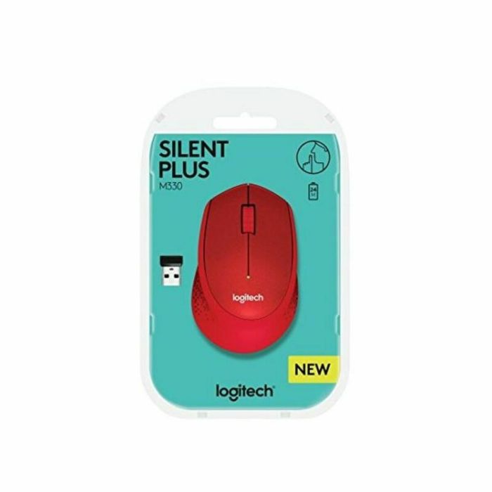 Souris sans-fil Logitech M330 Silent Plus Rouge 1000 dpi 1