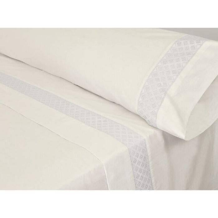 Jeu de draps Pierre Cardin ELISA Blanc Lit king size 2