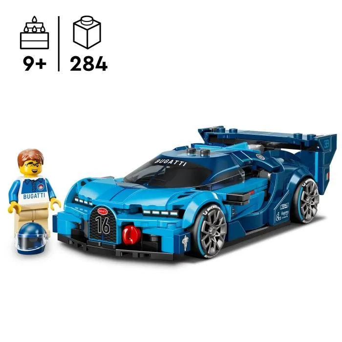 LEGO Speed Champions 77253 Jouet de Construction Hypercar Bugatti Vision GT - Modèle Réplique pour Enfants Dès 9 Ans LEGO Speed Champions 77253 Jouet de Construction Hypercar Bugatti Vision GT - Modèle Réplique pour Enfants Dès 9 Ans
