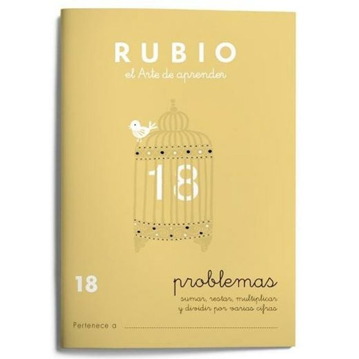 Cahier de maths Rubio Nº 18 A5 Espagnol 20 Volets (10 Unités) 1