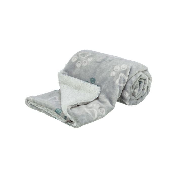 Couverture pour animaux de compagnie Trixie Jimmy Soft Gris clair Polyester Tissu Peluche 100 x 70 cm