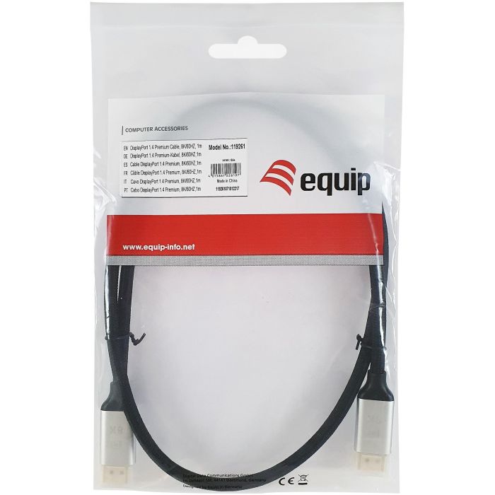 Equip DisplayPort 1.4 St/St 3.00m 8K/60Hz komp.HDCP Prem. sw 2