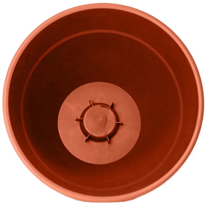 Eda Osaka - Pot de fleur rond - Ø 50 cm - 56.8 L - Intérieur/Extérieur - Résine anti-UV - Terre battue Eda Osaka - Pot de fleur rond - Ø 50 cm - 56.8 L - Intérieur/Extérieur - Résine anti-UV - Terre battue