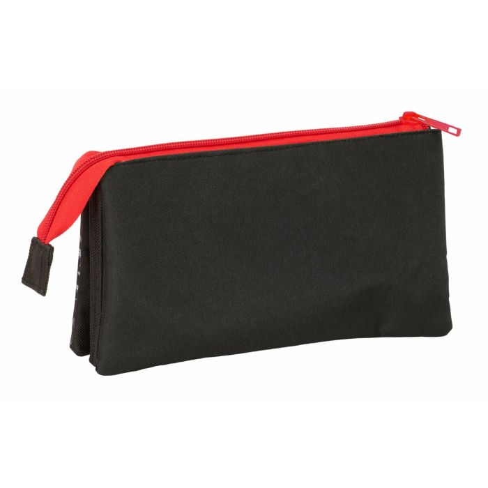 Trousse Fourre-Tout Triple Spider-Man Noir 22 x 12 x 3 cm 4