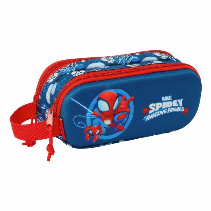 Trousse Fourre-Tout Double Spider-Man Rouge Blue marine 21 x 8 x 6 cm 3D 0 Trousse Fourre-Tout Double Spider-Man Rouge Blue marine 21 x 8 x 6 cm 3D 0