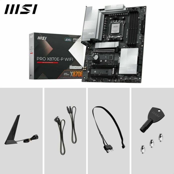 Carte Mère MSI 911-7E70-002 AMD X870E AMD AM5 1 Carte Mère MSI 911-7E70-002 AMD X870E AMD AM5 1