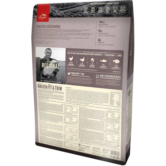 Nourriture Orijen Fit&Trim Adulte Poulet Dinde Poisson Agneau 11,4 Kg 2