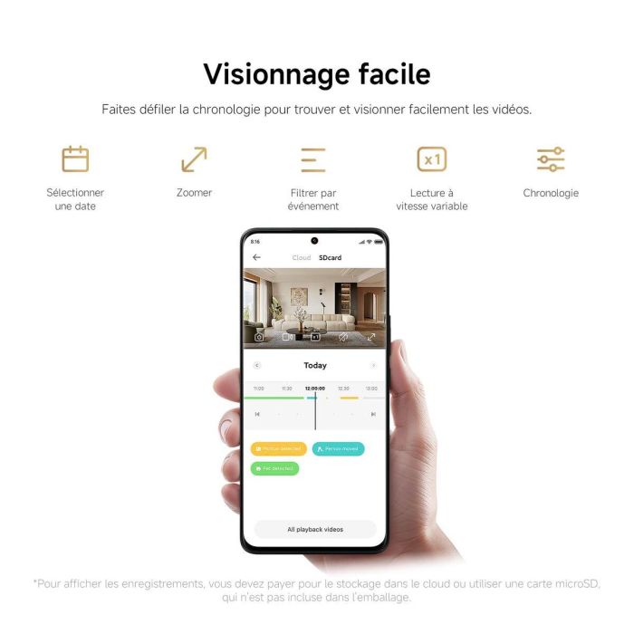 Camescope de surveillance Xiaomi BHR08NBGL 1080 p 7 Camescope de surveillance Xiaomi BHR08NBGL 1080 p 7