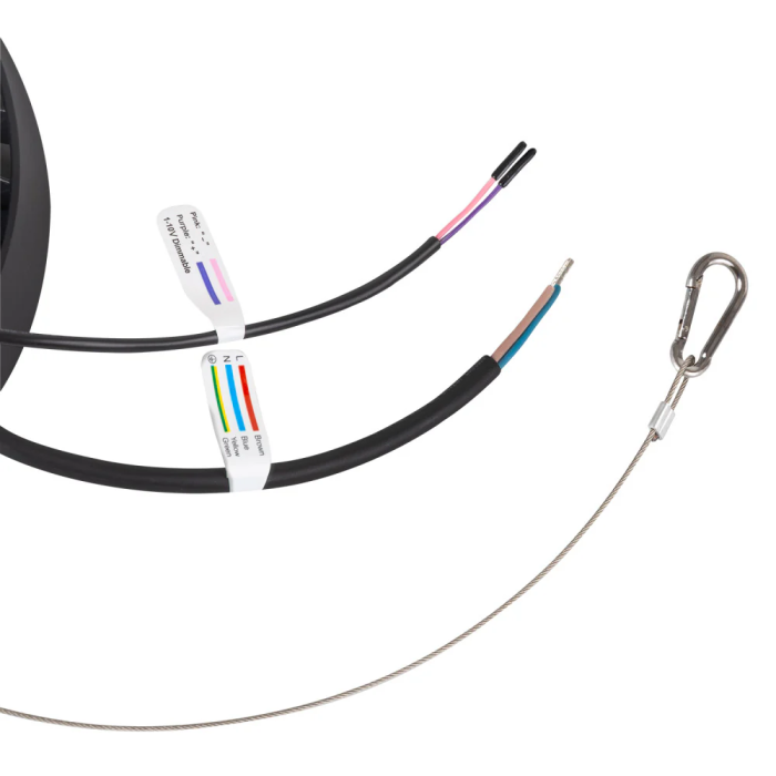 BX3 LIGHT Campana LED Industrielle 200W, Chip Philips, Driver Lifud Regulable 1-10V, 36000 Lumen, 6000K Blanc Froid, IP65