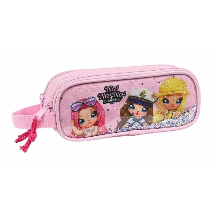 Trousse Fourre-Tout Double Na!Na!Na! Surprise Sparkles Rose clair 21 x 8 x 6 cm 0 Trousse Fourre-Tout Double Na!Na!Na! Surprise Sparkles Rose clair 21 x 8 x 6 cm 0