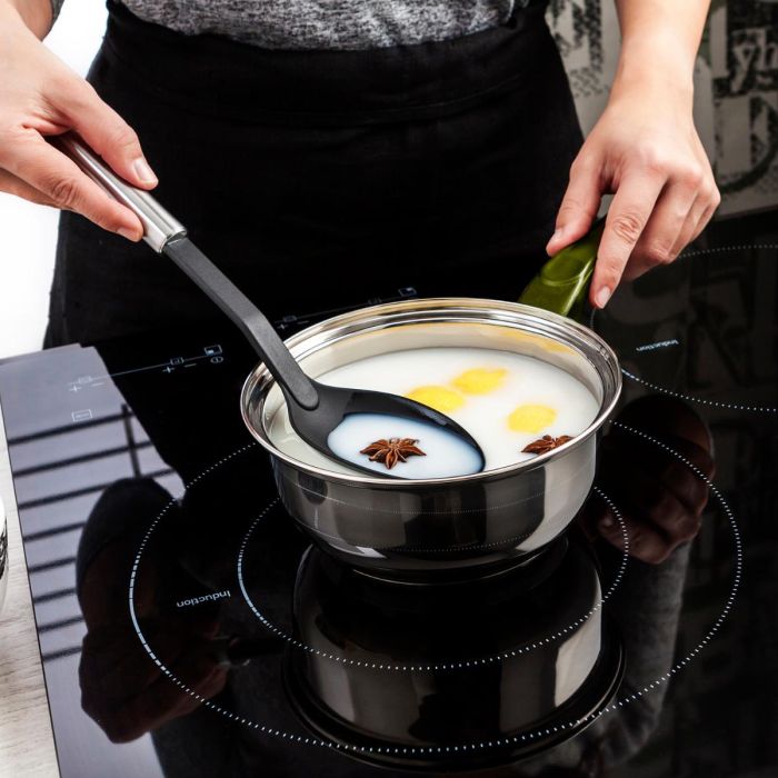 Cucharón Acero Inoxidable Habitat Quid 36x7x5 cm 2