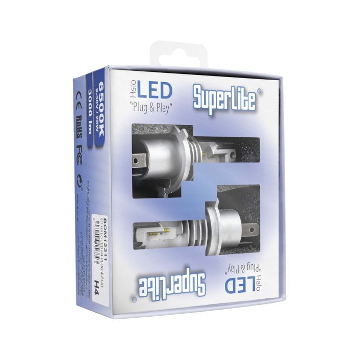 Kit de conversion au Halogène LED Superlite BOM12311 H4 28 W 6500 K LED (2 Unités) 5