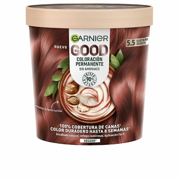 Teinture permanente Garnier Good Cherry Marron Nº 5.5 Nº 5.5 Castano Cereza 217 ml (1 Unité)
