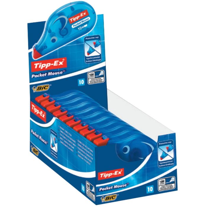 roller correcteur TIPP-EX Pocket Mouse Bleu Blanc (10 Pièces) (10 Unités) 1 roller correcteur TIPP-EX Pocket Mouse Bleu Blanc (10 Pièces) (10 Unités) 1