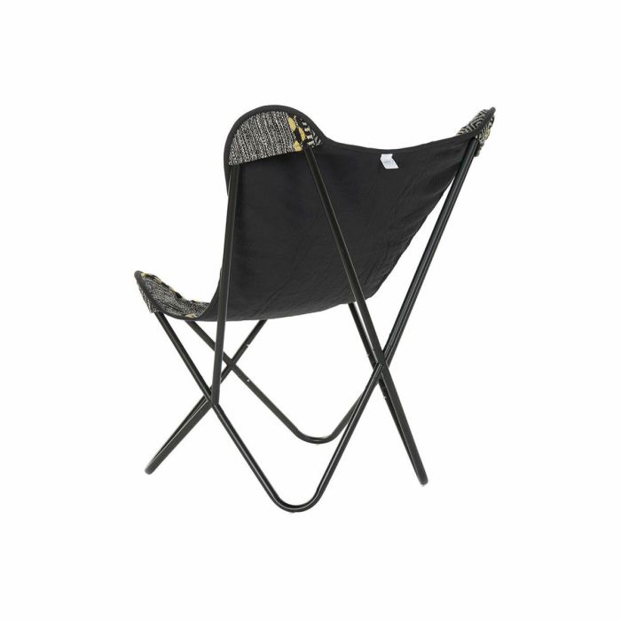 Siège DKD Home Decor Jaune Blanc Noir Multicouleur Fer 74 x 65 x 90 cm 1