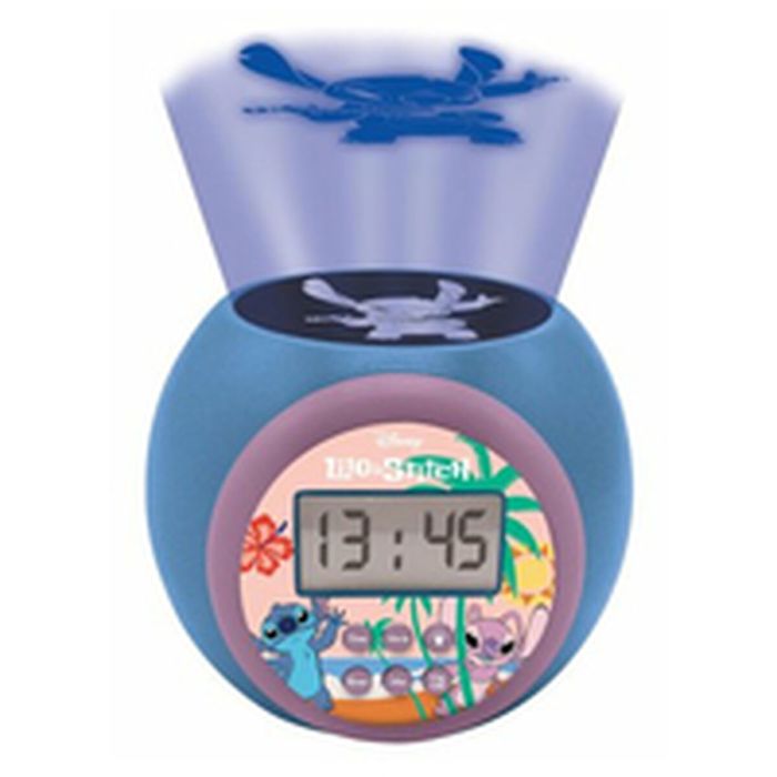 Radio réveil avec projecteur LCD Lexibook Stitch 17