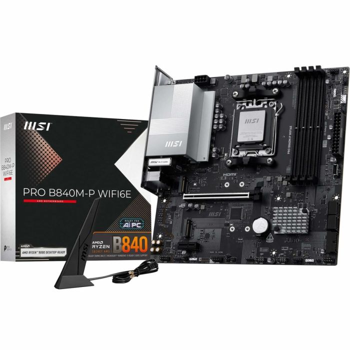 Carte Mère MSI PRO B840M-P WIFI6E AMD AM5 AMD 12 Carte Mère MSI PRO B840M-P WIFI6E AMD AM5 AMD 12