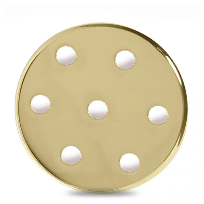 Rosace Métallique Dorée Ø 100mm - 7 Trous [AM-AR096] 1