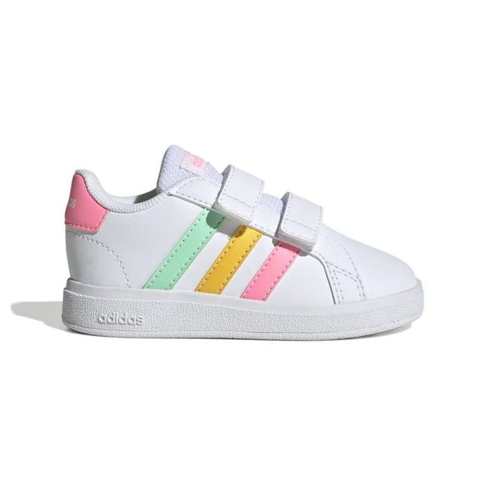 Chaussures de Sport pour Enfants Adidas Grand Court 2.0 CF Blanc 0 Chaussures de Sport pour Enfants Adidas Grand Court 2.0 CF Blanc 0
