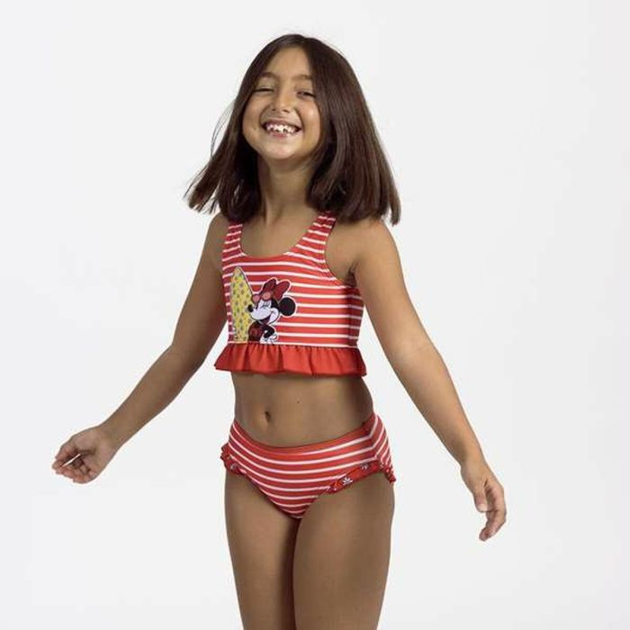 Bas de Bikini Pour Filles Minnie Mouse Rouge 3