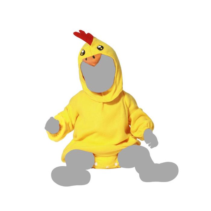Déguisement Bébé Poulet Unisex 24 Mois - Costume Carnaval Animaux Jaune avec Body et Capuche en Polyester 2023