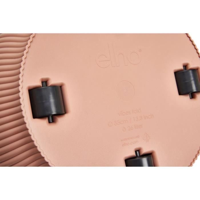 ELHO Pot de fleurs rond avec roues Vibes Fold - Ø 35 x H 32 cm - Intérieur - 100% recyclé - Rose 3 ELHO Pot de fleurs rond avec roues Vibes Fold - Ø 35 x H 32 cm - Intérieur - 100% recyclé - Rose 3