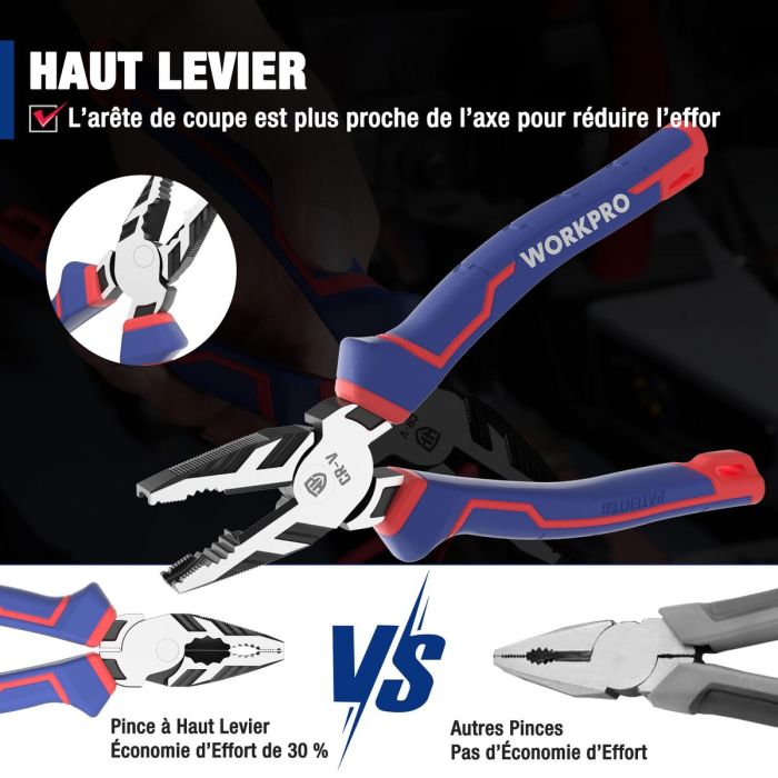 Pinces Workpro 200 mm 8