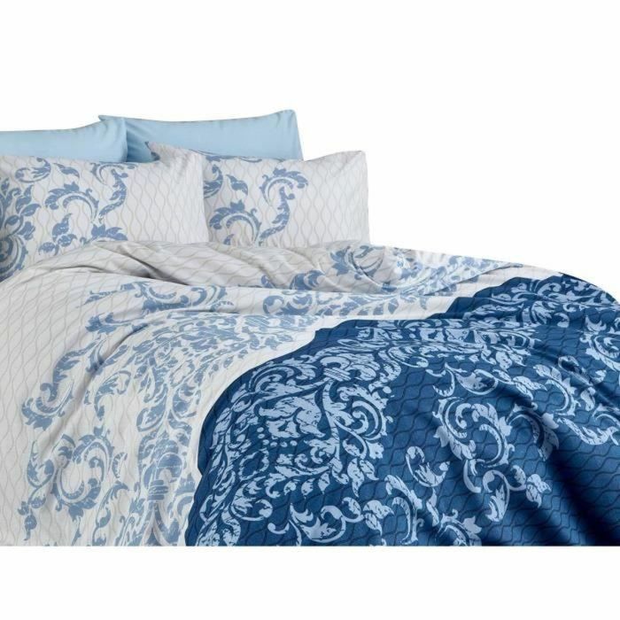 Parure de couette Bleu Lit king size 3 Pièces 0 Parure de couette Bleu Lit king size 3 Pièces 0