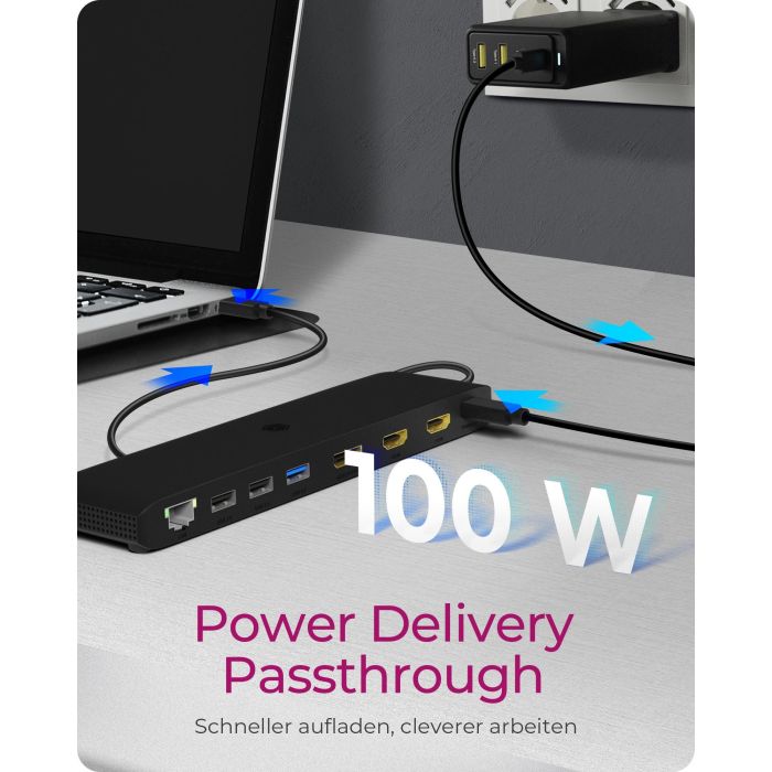 ICY BOX IB-DK2116-C USB-C 11-in-1 PD 100W DockingStation 3